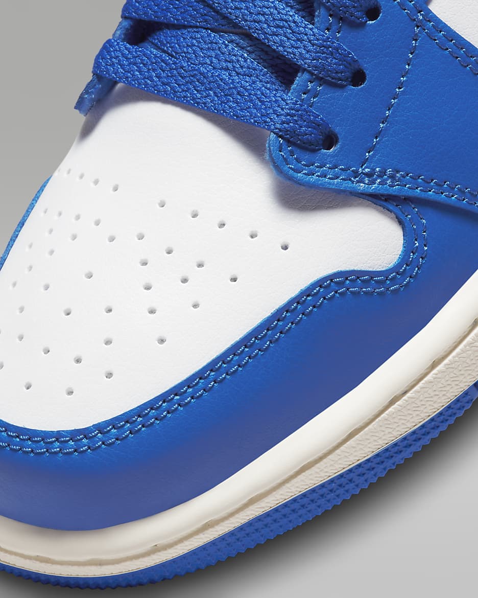 Air Jordan 1 Low Women's Shoes - Sport Blue/White/Sail/Gym Red