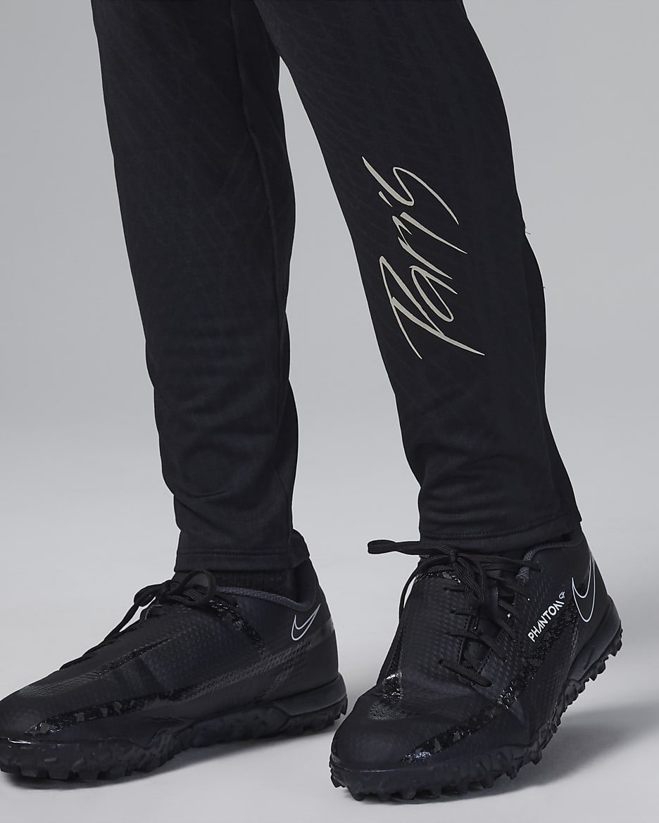 Pantalon de foot en maille Jordan Dri-FIT Paris Saint-Germain Strike 3e tenue pour ado - Noir/Noir/Stone