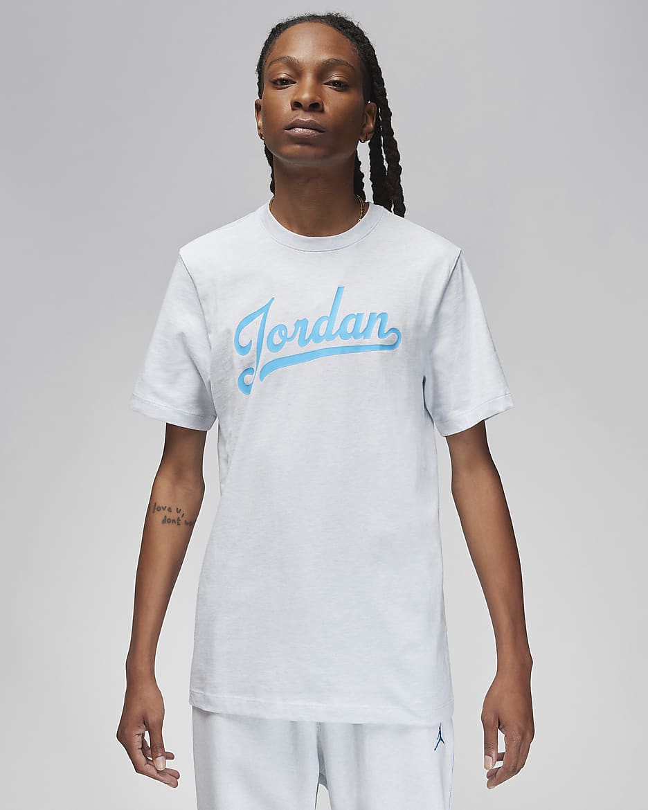 T-shirt Jordan Flight MVP pour homme - Pure Platinum/Dark Powder Blue/Dark Powder Blue