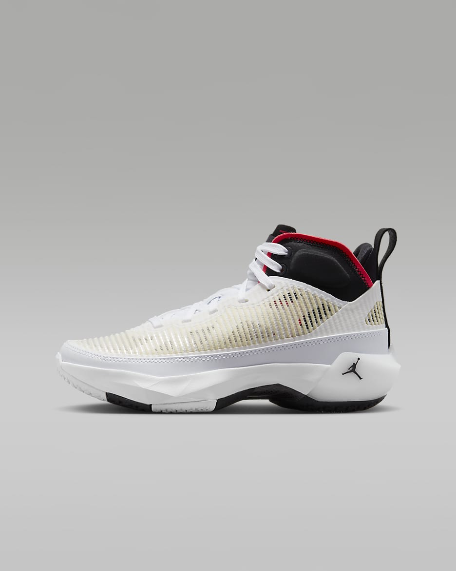 รองเท้าเด็กโต Air Jordan XXXVII - ขาว/Siren Red/ดำ