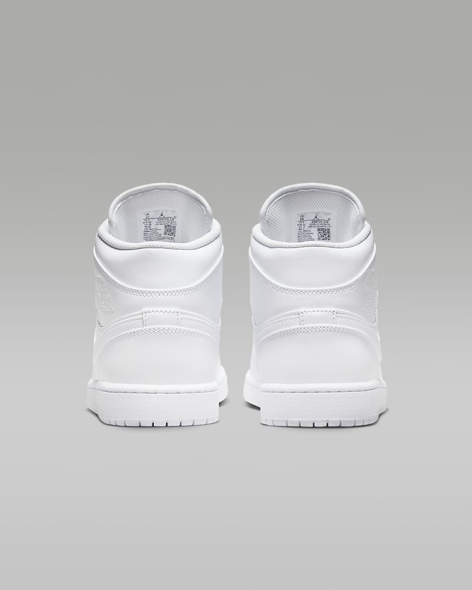 Air Jordan 1 Mid cipő - Fehér/Fehér/Fehér