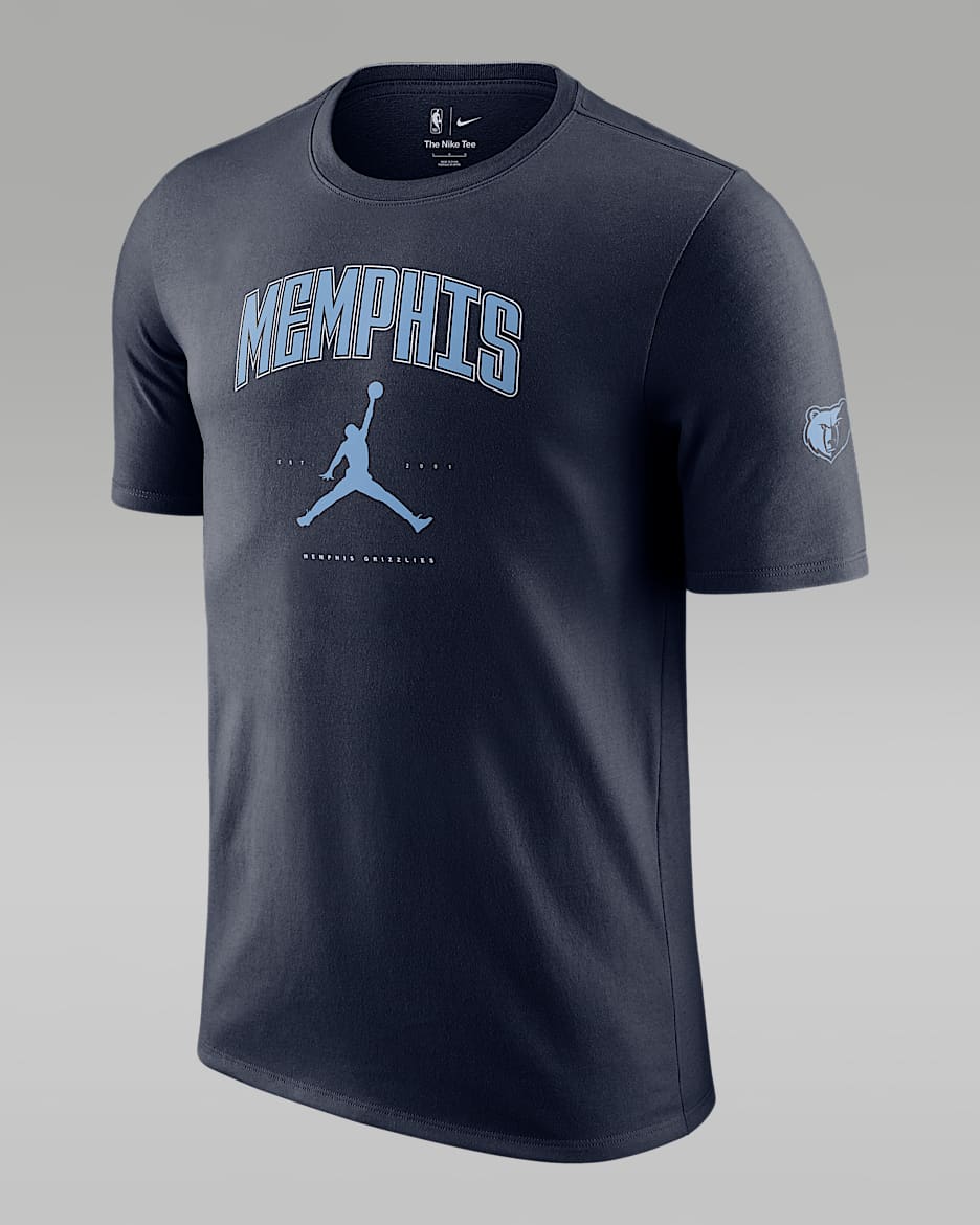 Playera Jordan NBA para hombre Memphis Grizzlies Essential - Azul marino universitario