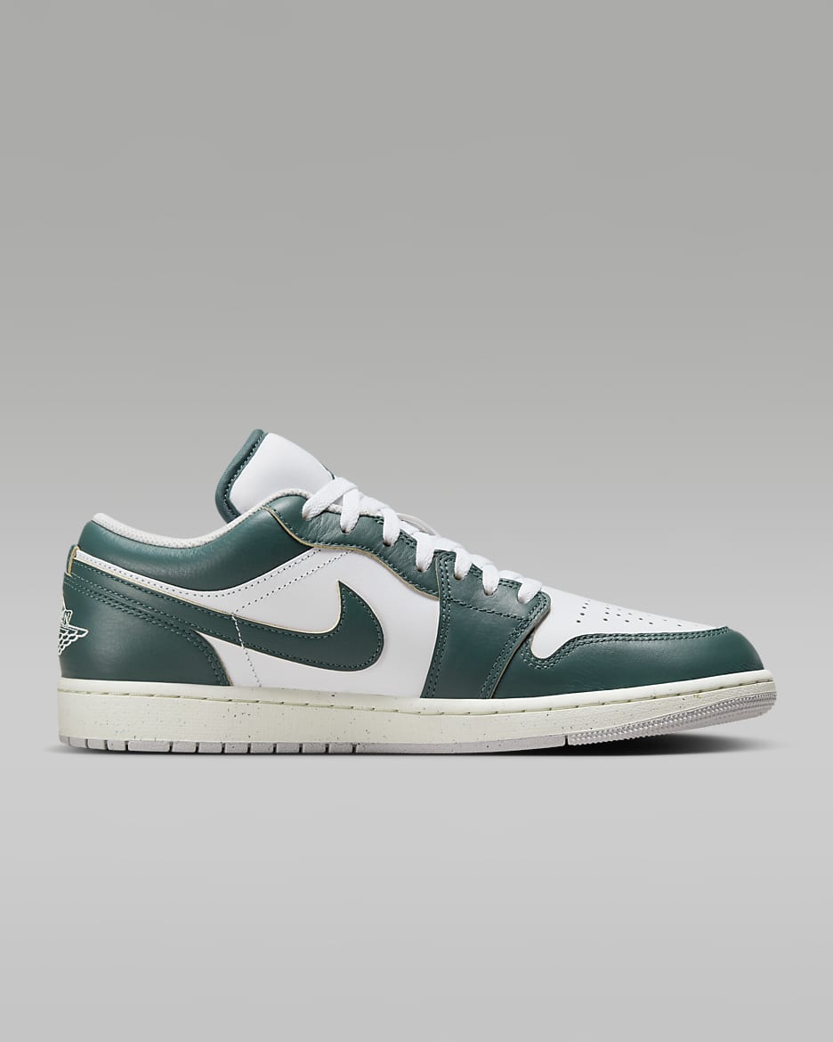 Air Jordan 1 Low SE Men's Shoes - Oxidized Green/White/Sail/Oxidized Green