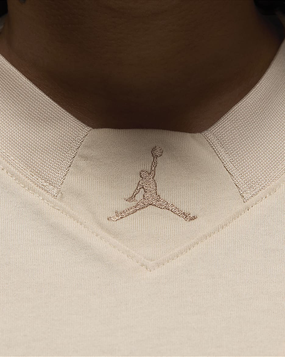 Jordan Camiseta corta de tejido Knit - Mujer - Legend Light Brown/Legend Medium Brown