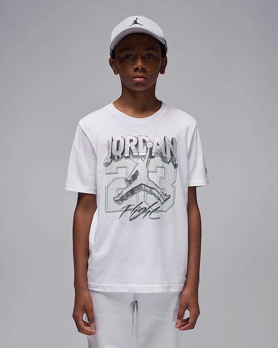Jordan Big Kids' AJ3 Pure Money T-Shirt - White