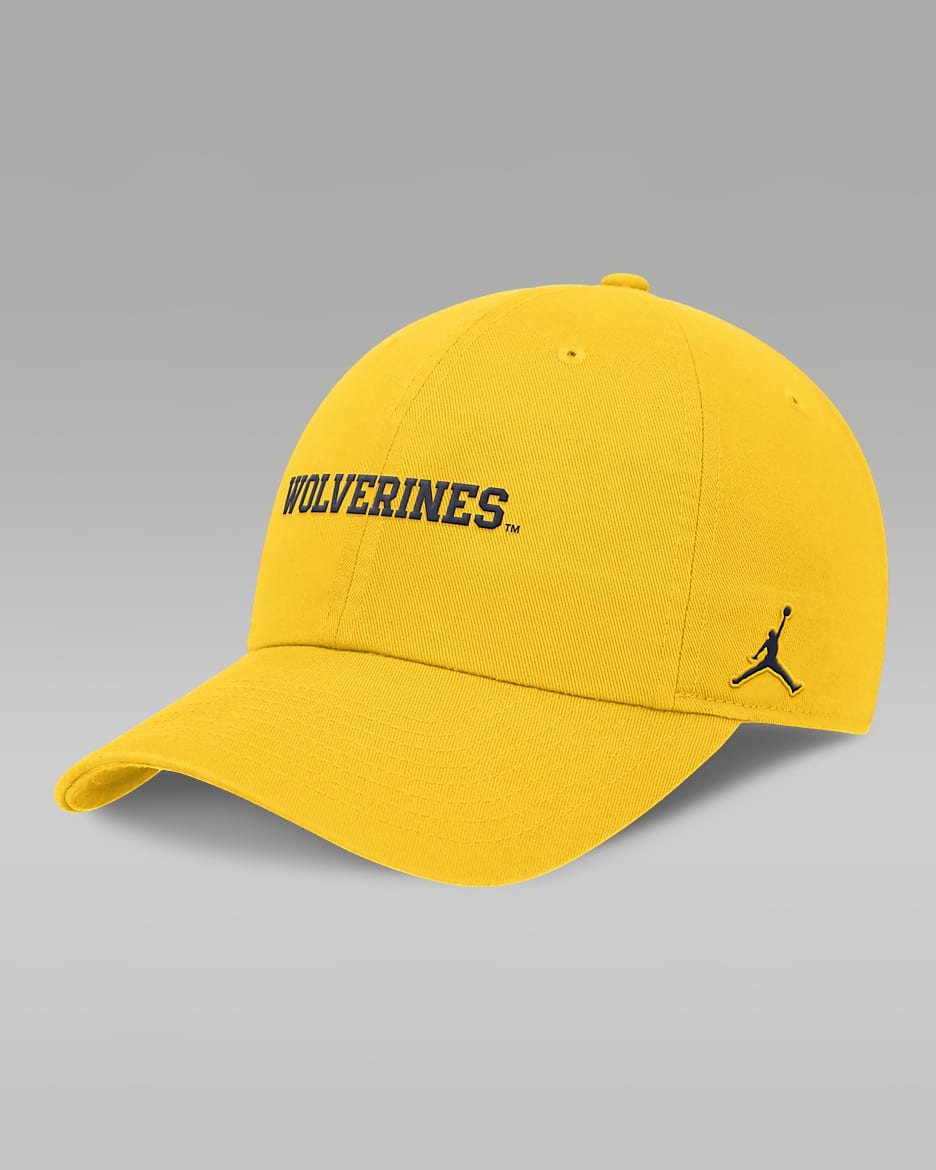 Michigan Wolverines On-Field Club Men's Jordan Dri-FIT College Adjustable Hat - Amarillo