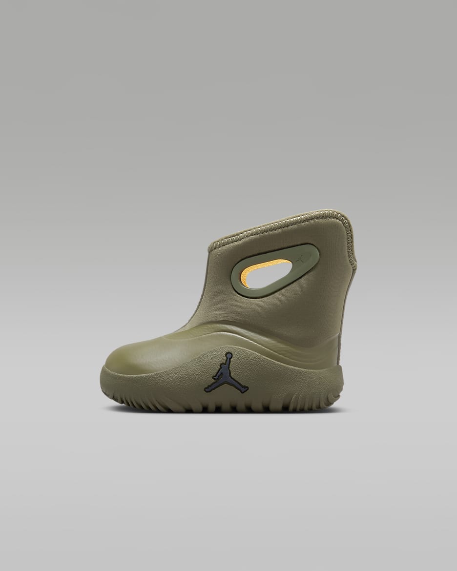 Jordan Lil Drip Baby/Toddler Boots - Medium Olive/Laser Orange/Black