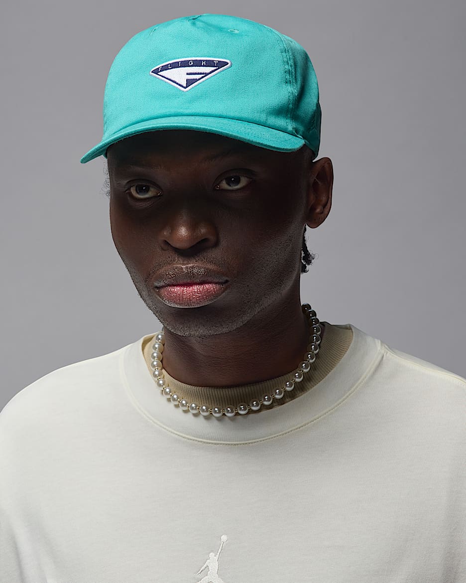 Gorra ajustable sin estructura Jordan Flight Pro - Azul verdoso lavado/Azul verdoso lavado