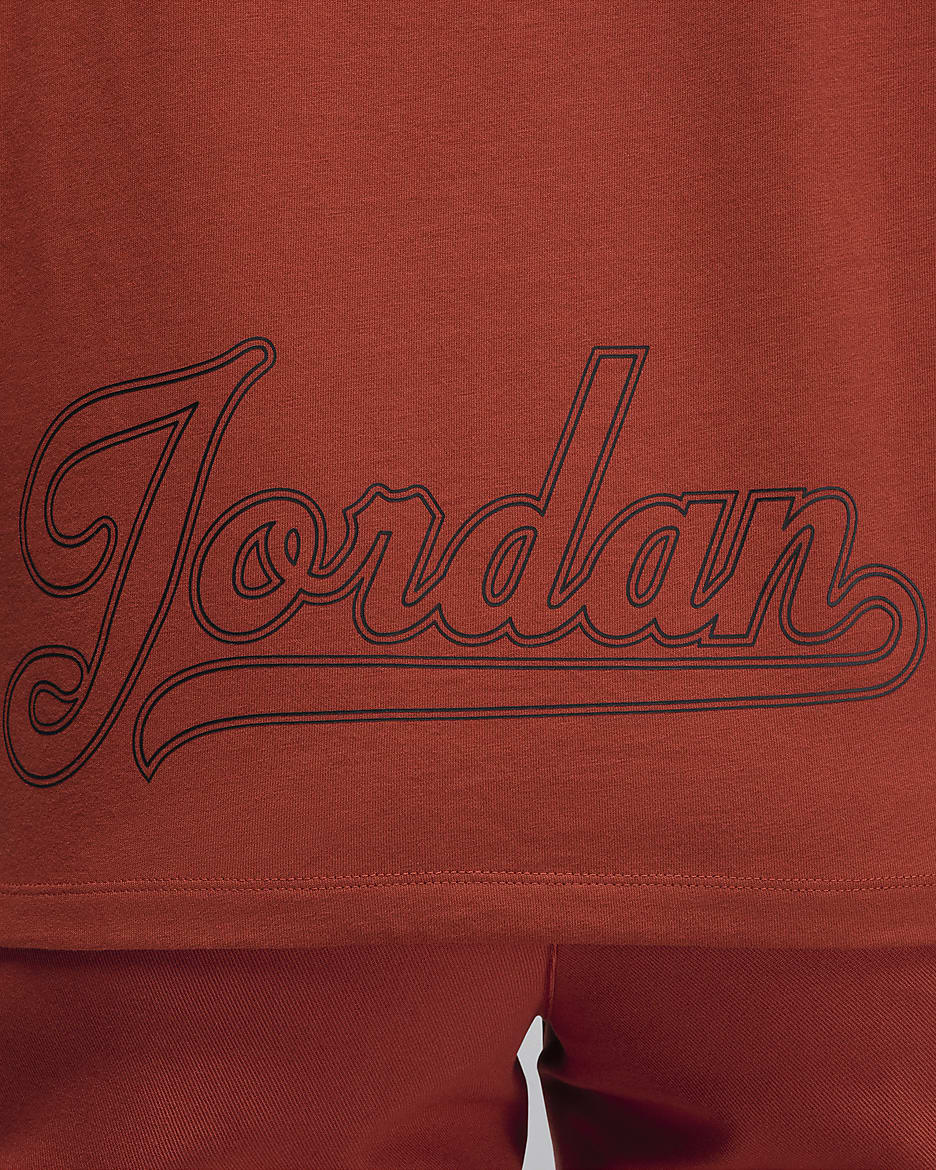 Jordan T-Shirt für Damen - Dune Red/Schwarz