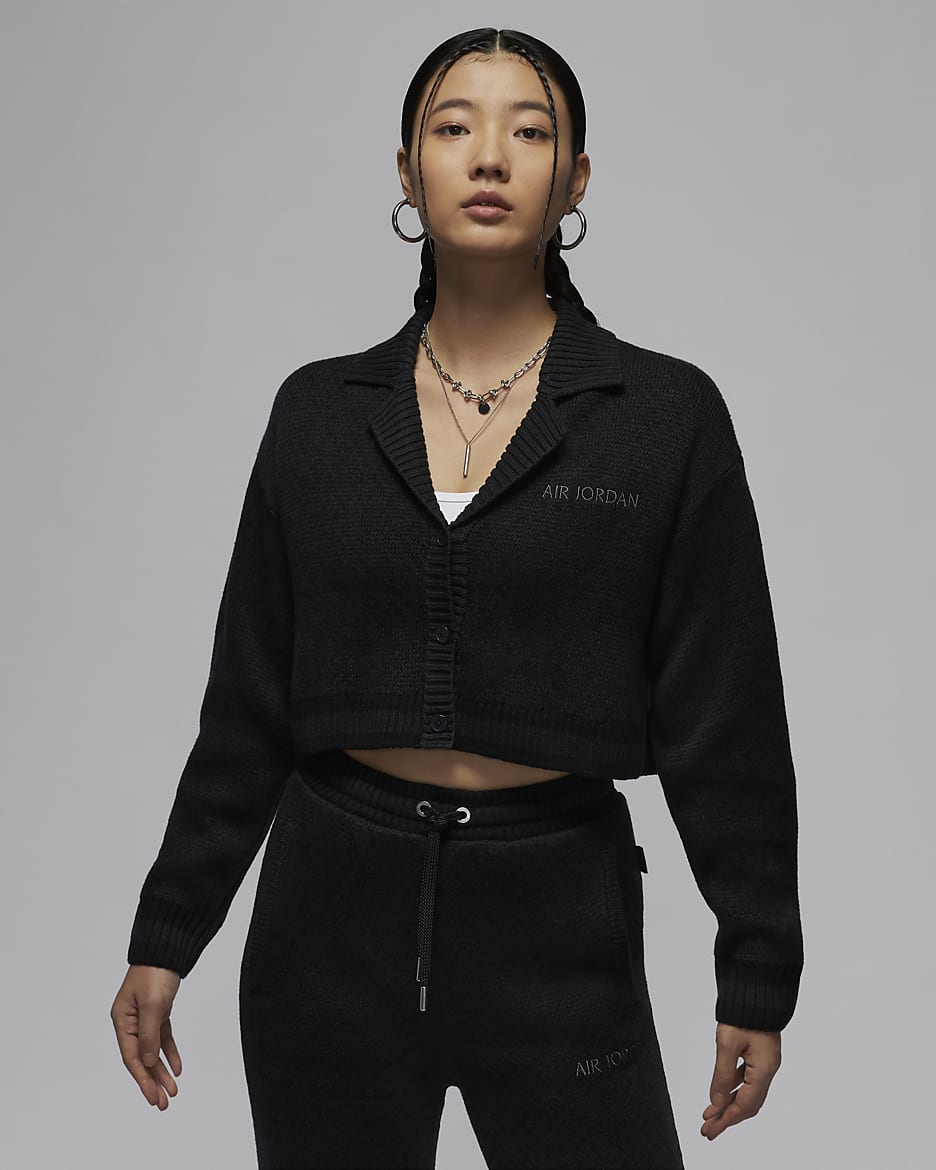 Air Jordan Women's Knit Cardigan - Black