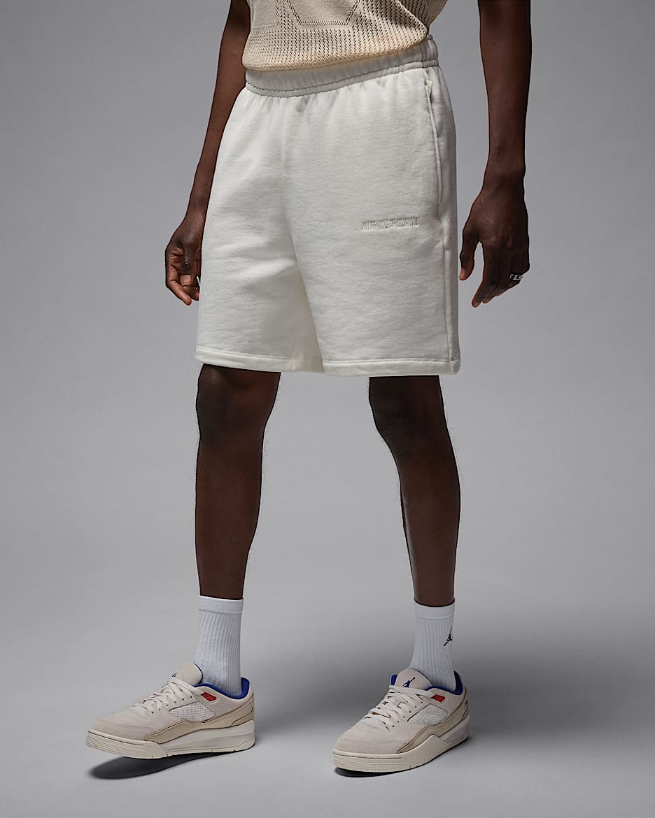 Shorts de tejido Fleece para hombre Air Jordan Wordmark - Vela