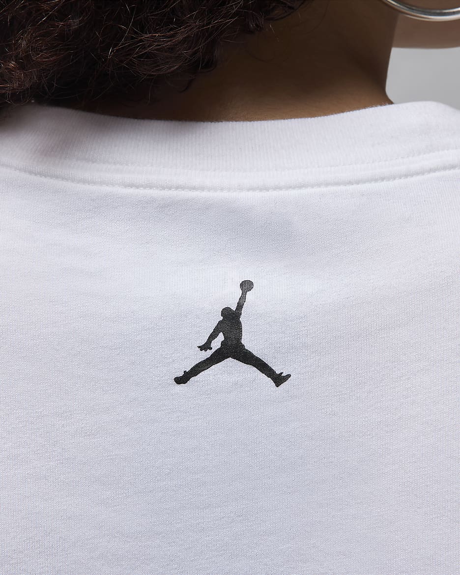 Playera con gráfico de novia para mujer Jordan - Blanco/Negro