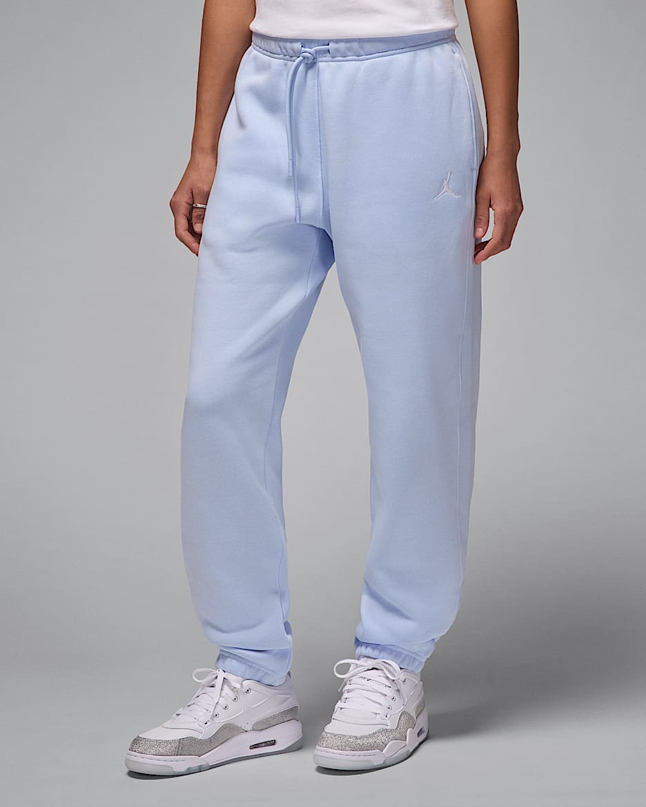 Jordan Brooklyn Fleece Women's Trousers - Hydrogen Blue/White