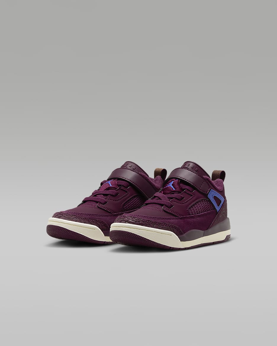 Jordan Spizike Low Younger Kids' Shoes - Bordeaux/Sail/Hyper Royal