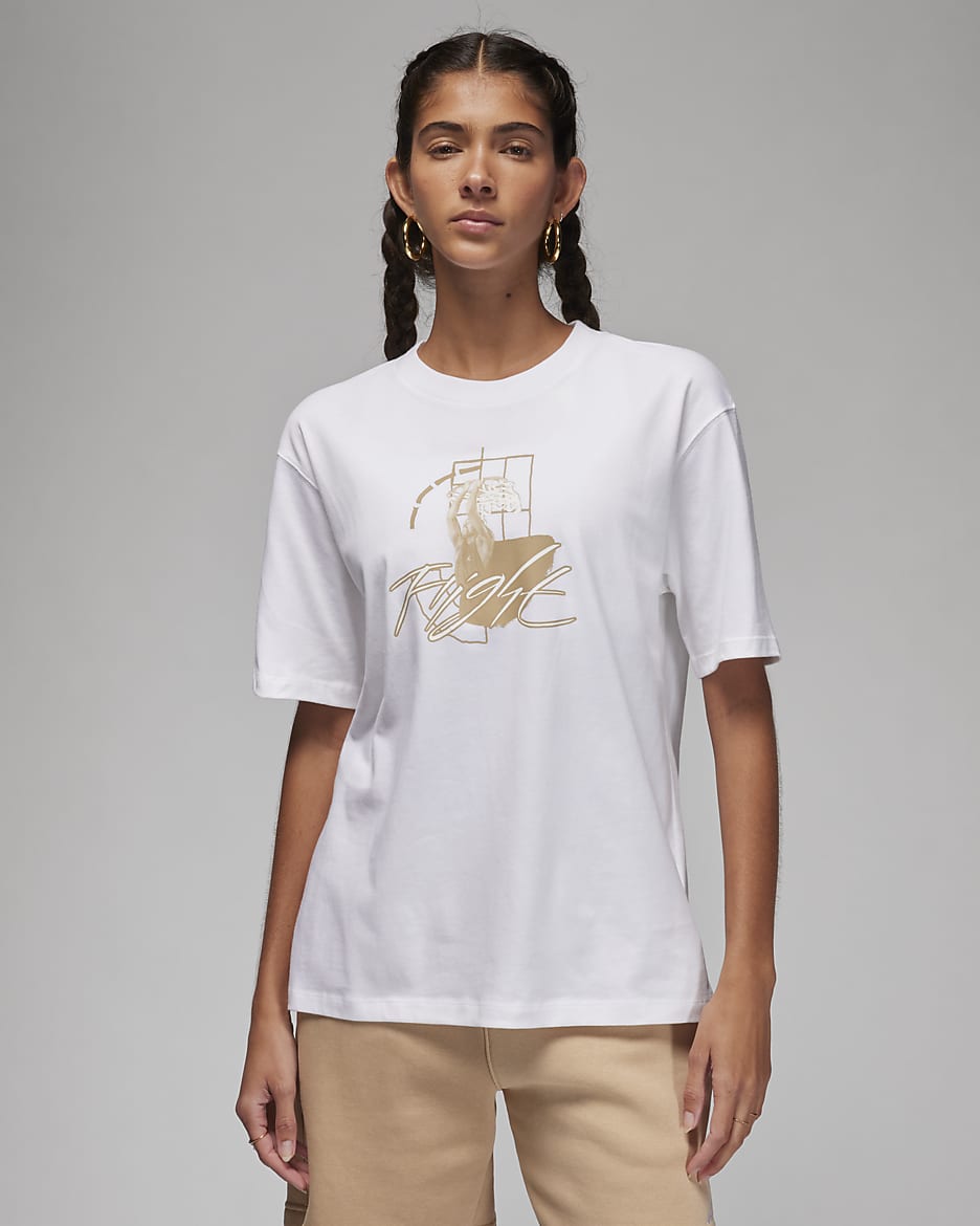 Jordan Women's Graphic T-Shirt - White/Desert