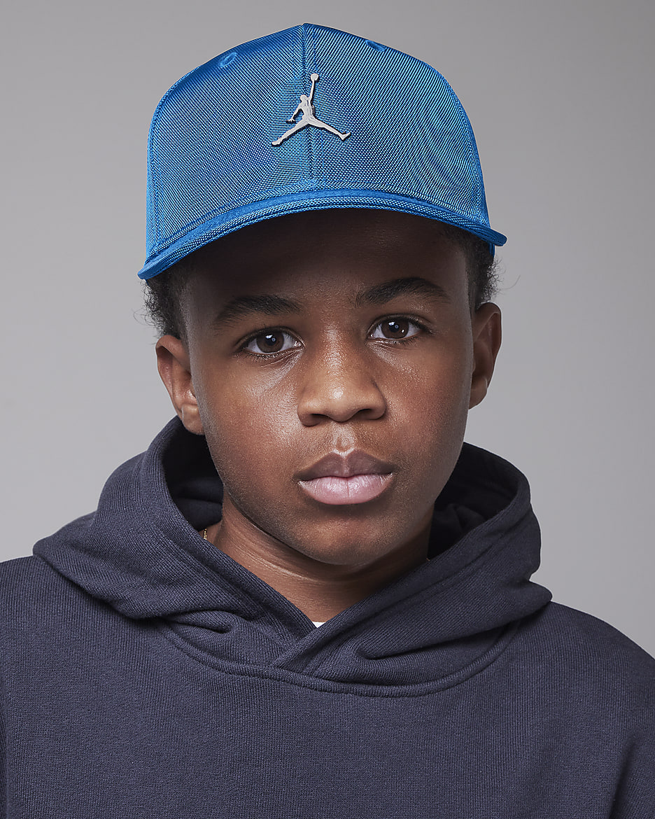 Jordan Metal Jumpman Big Kids' Flat Brim Cap - Industrial Blue