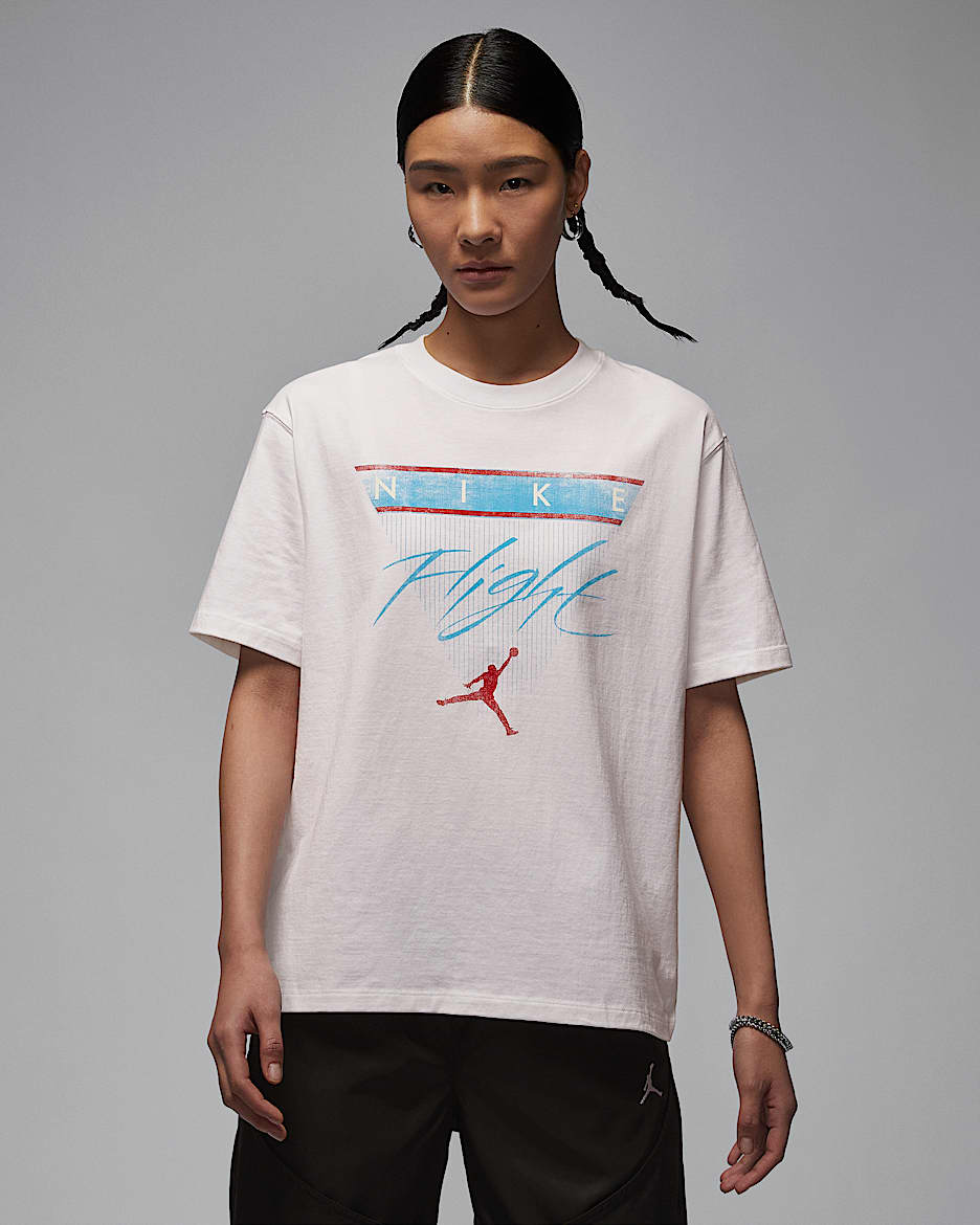 Jordan Flight Heritage Women's Graphic T-Shirt - White