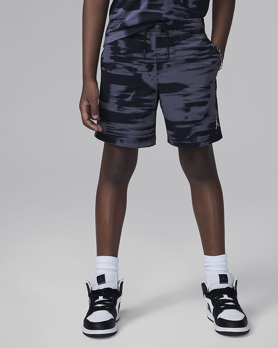 Jordan MJ Flight MVP Little Kids' Printed Woven Shorts - Black