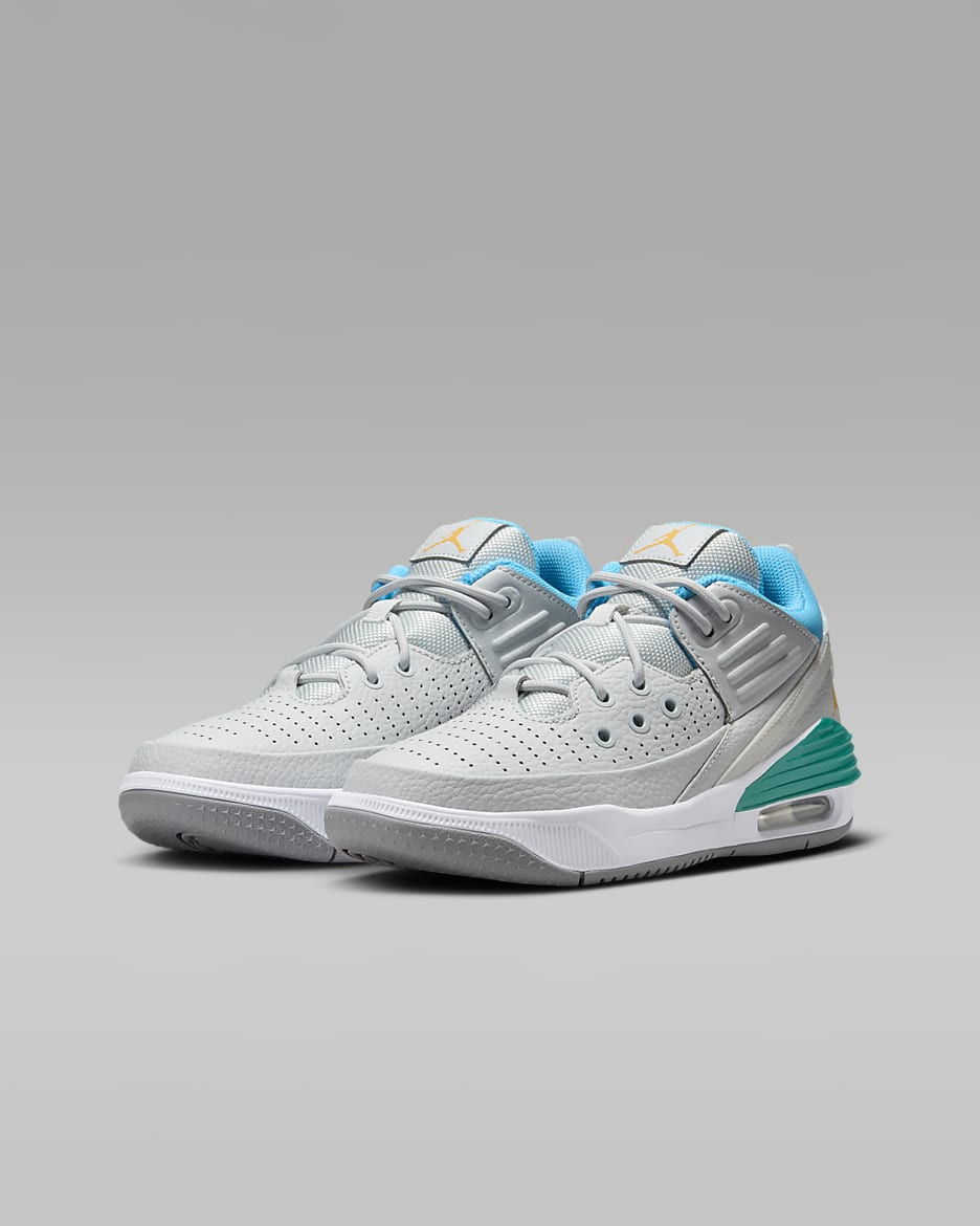 Jordan Max Aura 5 Older Kids' Shoes - Photon Dust/Cement Grey/New Emerald/Taxi