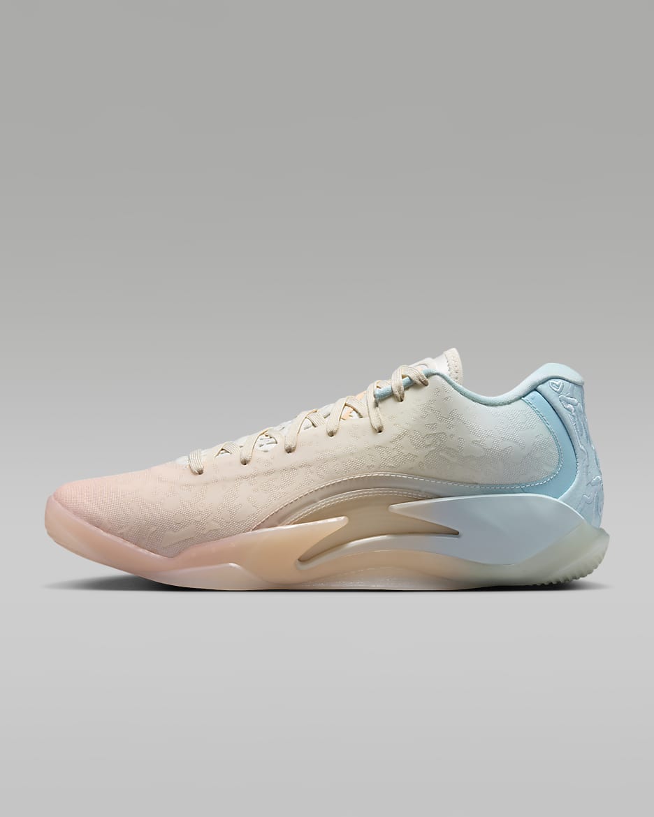 รองเท้าบาสเก็ตบอล Zion 3 "Rising" PF - Bleached Coral/Pale Ivory/Glacier Blue/Crimson Tint