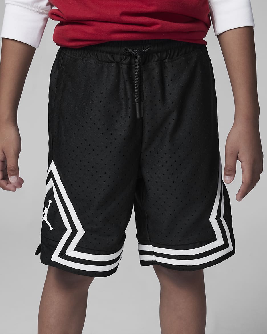 Shorts para niños pequeños Jordan Dri-FIT - Negro