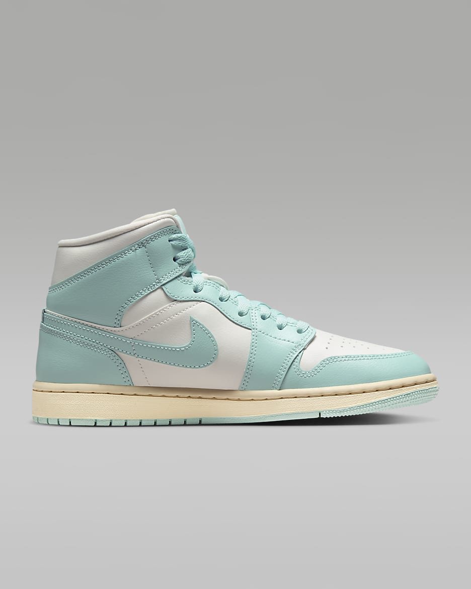 Air Jordan 1 Mid Women's Shoes - Sail/Muslin/Light Dew