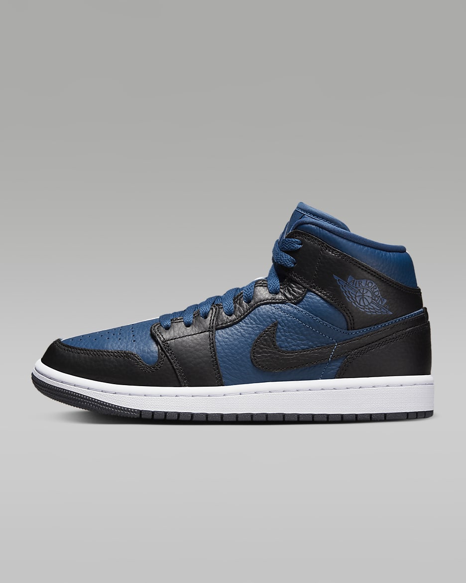 Air Jordan 1 Mid SE Women's Shoes - French Blue/White/Black