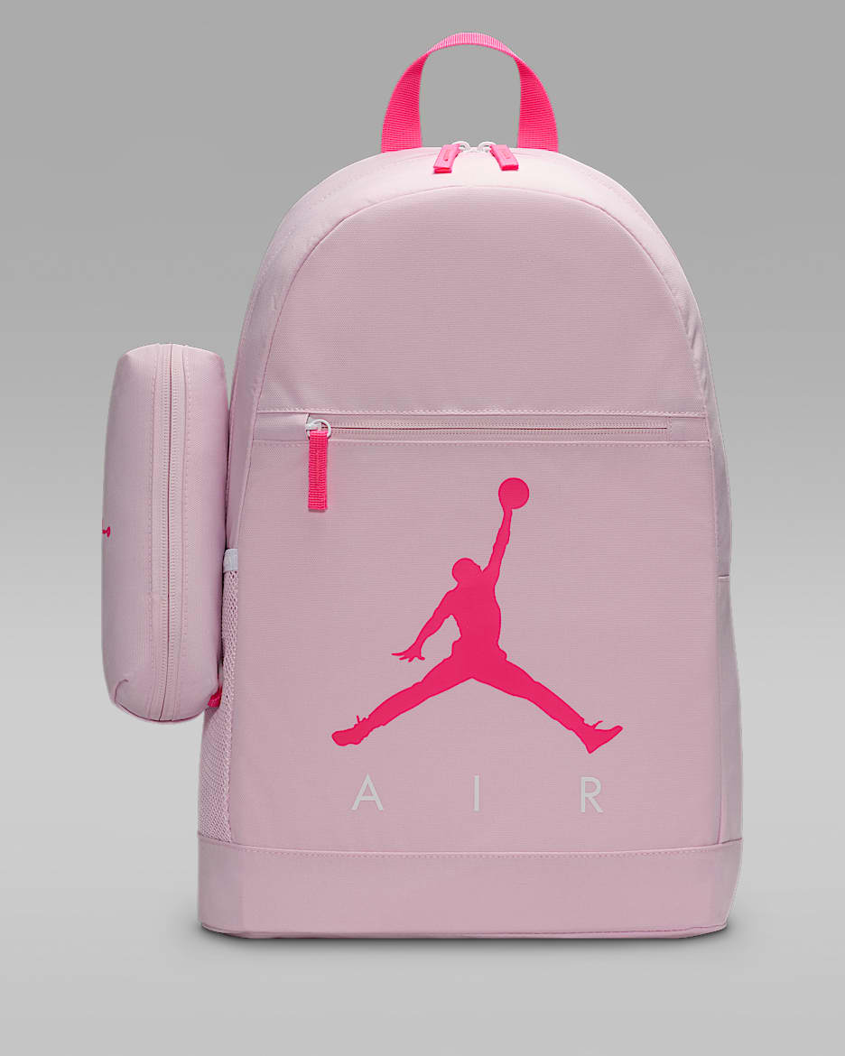 Jordan Older Kids' Air School Backpack (17L) - Pink Foam/White