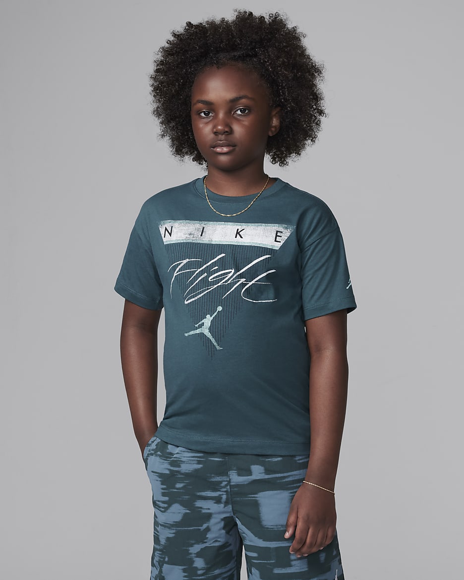 Jordan Older Kids' Flight Jumpman T-Shirt - Oxidised Green