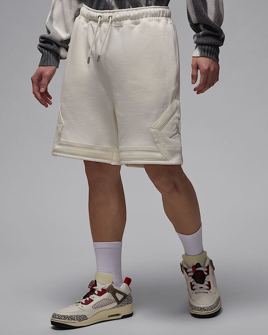 Jordan Flight Fleece Men's Diamond Shorts - Sail