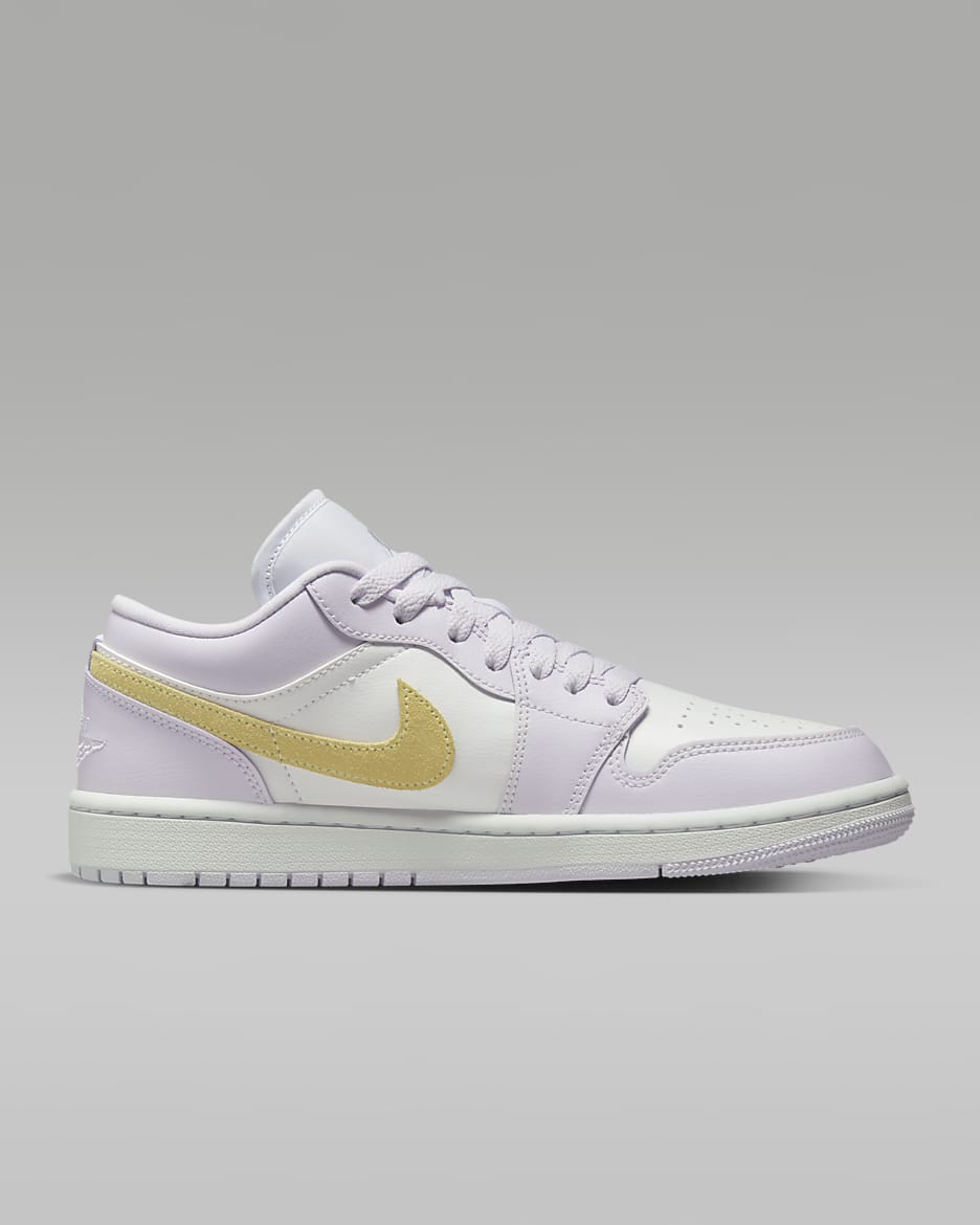 Air Jordan 1 低筒女鞋 - Barely Grape/白色/Lemon Wash