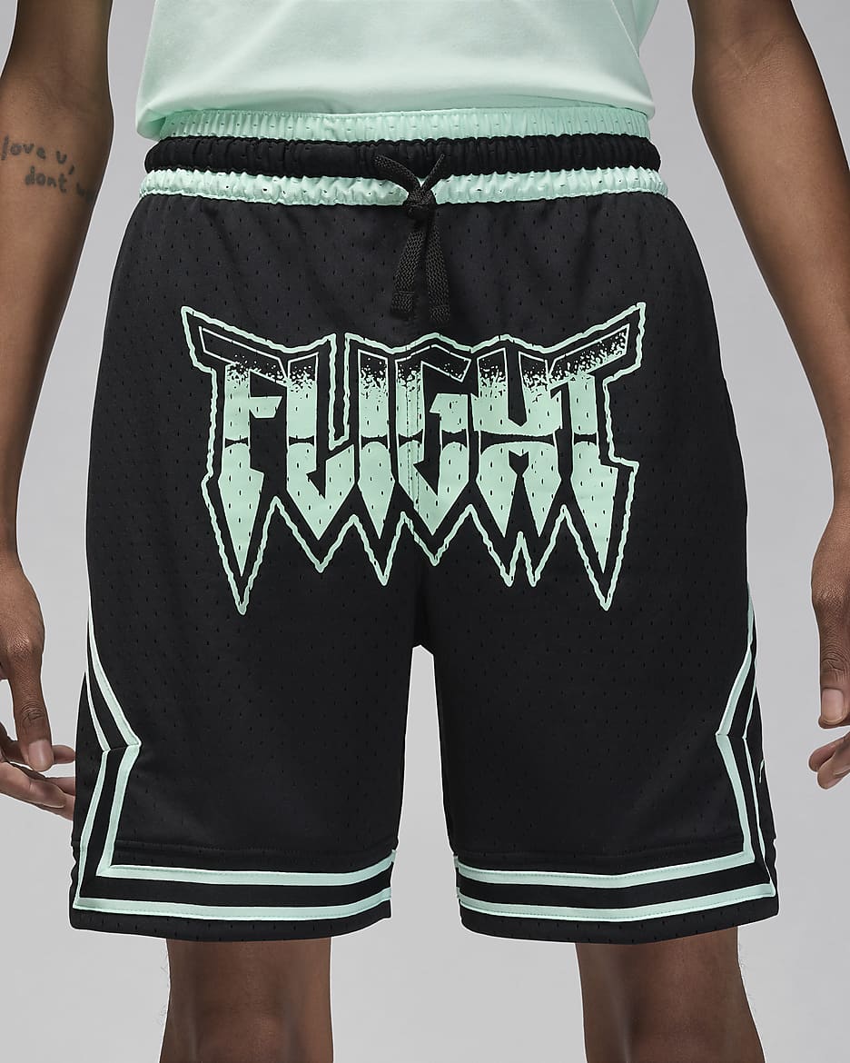 Jordan Sport Men's Dri-FIT Diamond Shorts - Black/Mint Foam