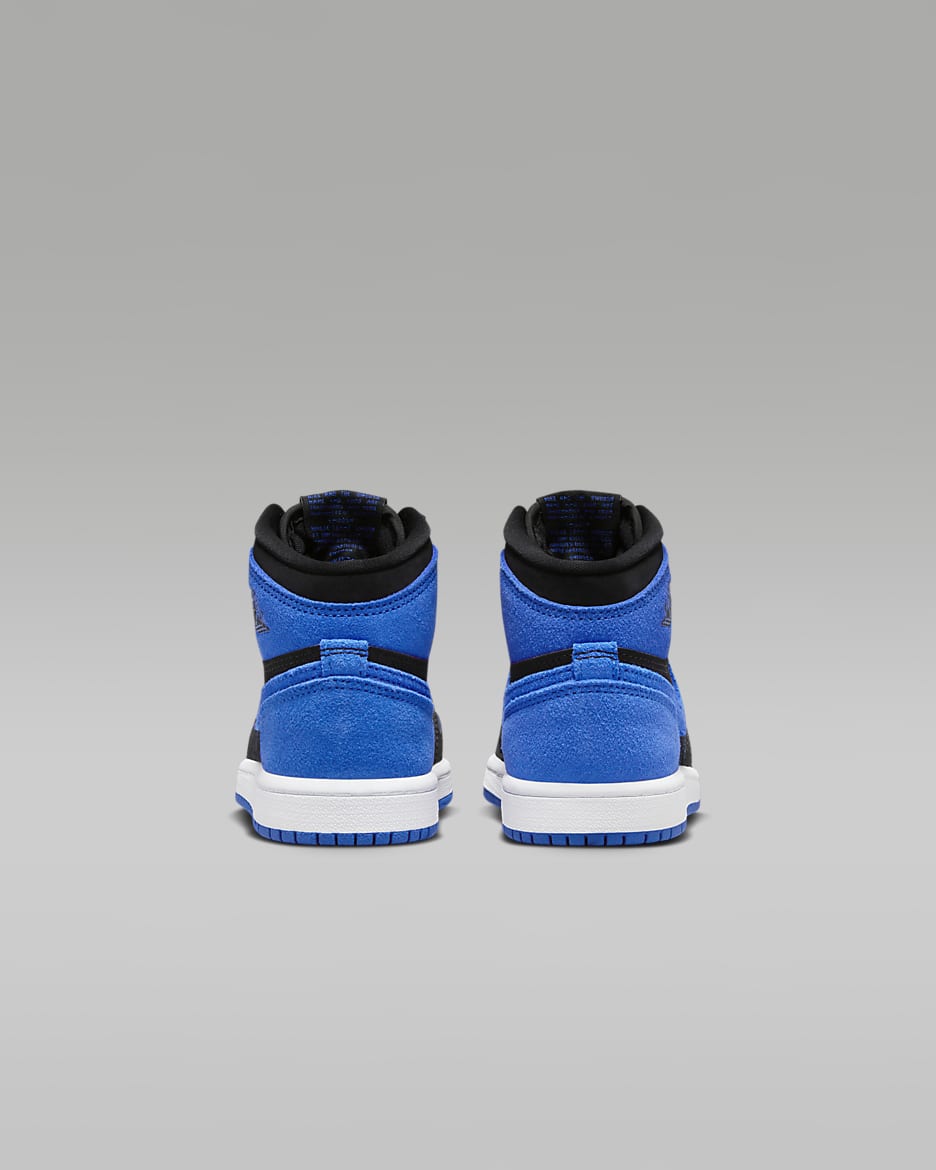 Jordan 1 Retro High OG Little Kids' Shoes - Black/White/Royal Blue/Royal Blue