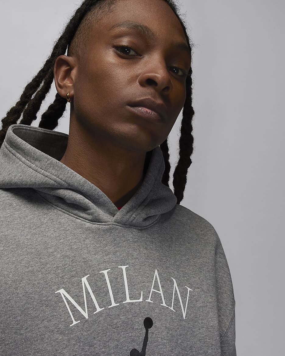 Sweat à capuche Jordan Milan pour homme - Carbon Heather