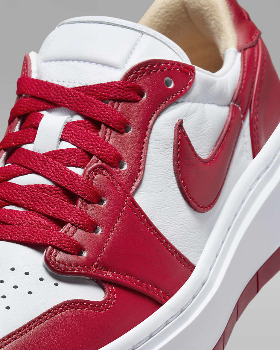 Air Jordan 1 Elevate Low Women's Shoes - White/White/Fire Red