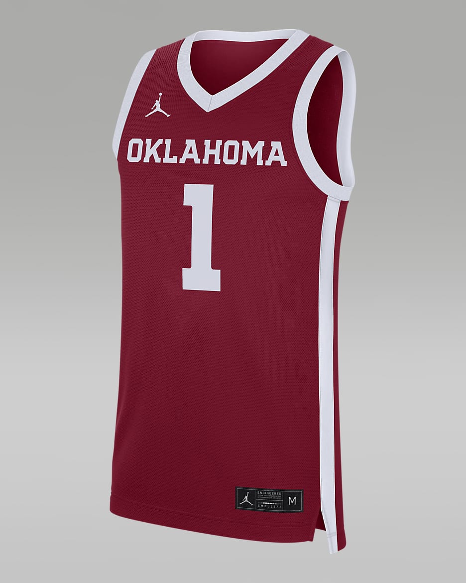 Nike College Replica (Oklahoma) Men's Basketball Jersey - Team Crimson/White