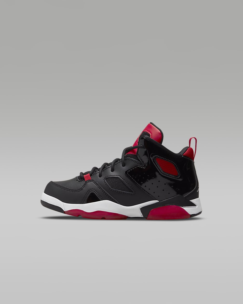 Jordan Flight Club '91 Younger Kids' Shoe - Black/University Red/White