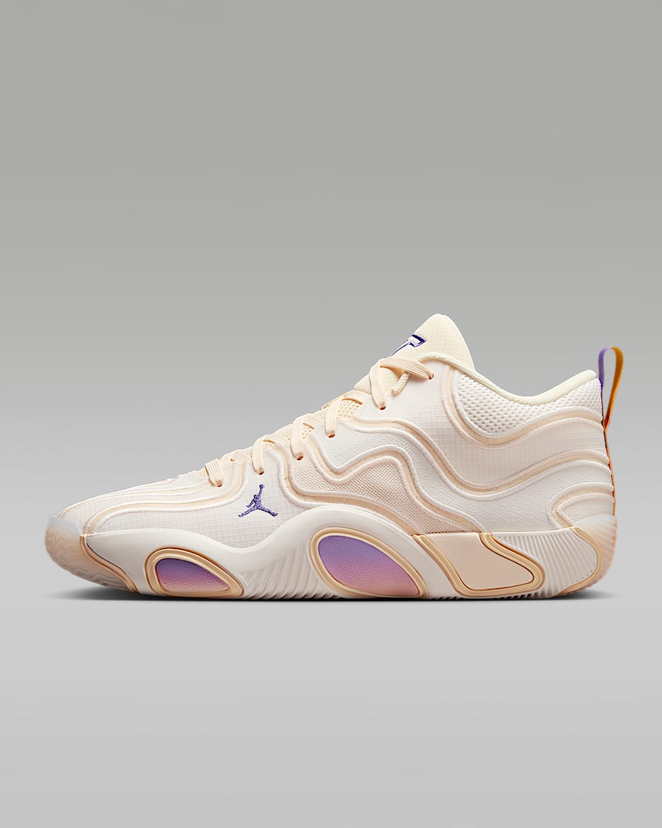 Tatum 3 Basketball Shoes - Sail/Muslin/Pale Ivory/Dark Iris