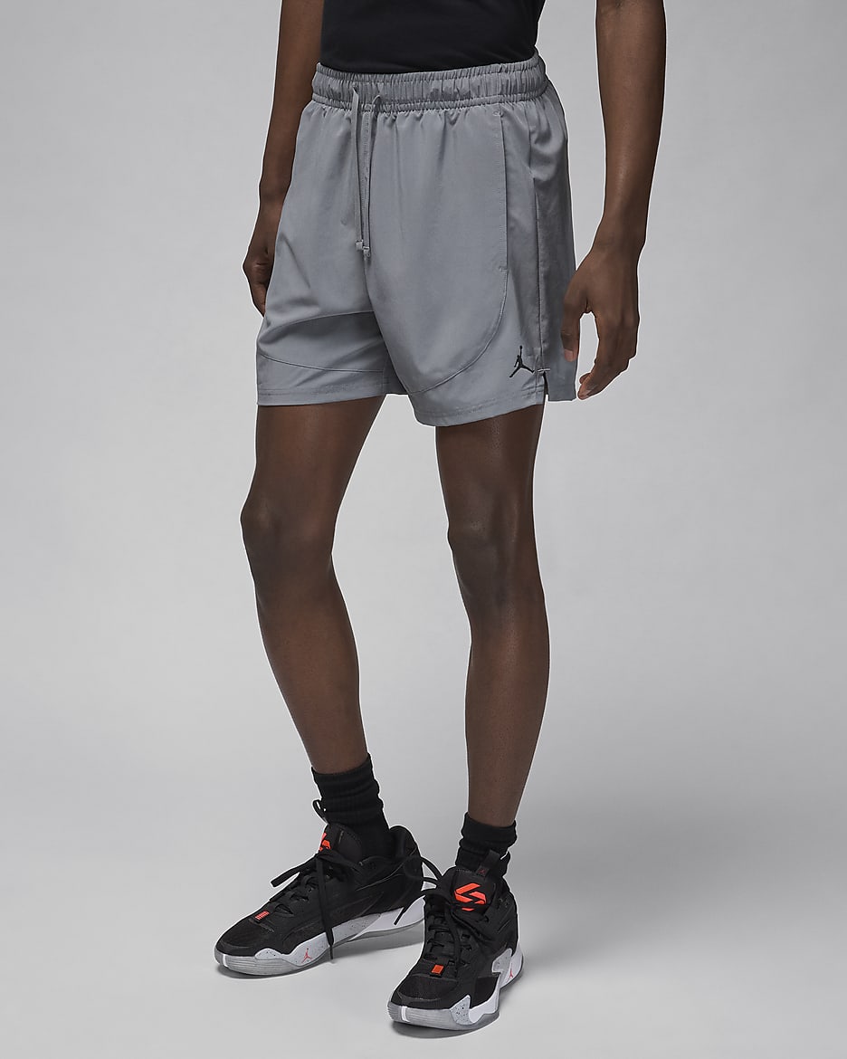 Shorts de tejido Woven Jordan Dri-FIT Sport para hombre - Gris humo/Negro