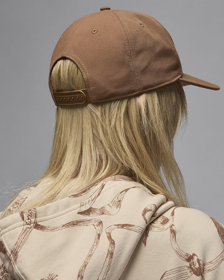 Gorra con visera plana sin estructura Air Jordan Pro - Marrón arqueo/Cacao impresionante/Marrón arqueo