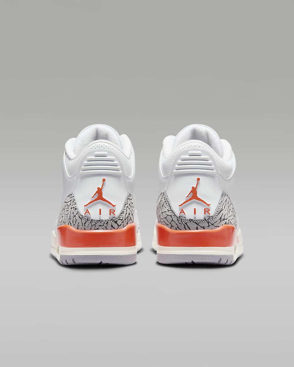 Calzado para mujer Air Jordan 3 Retro - Blanco/Vela/Gris cemento/Arcilla cósmico