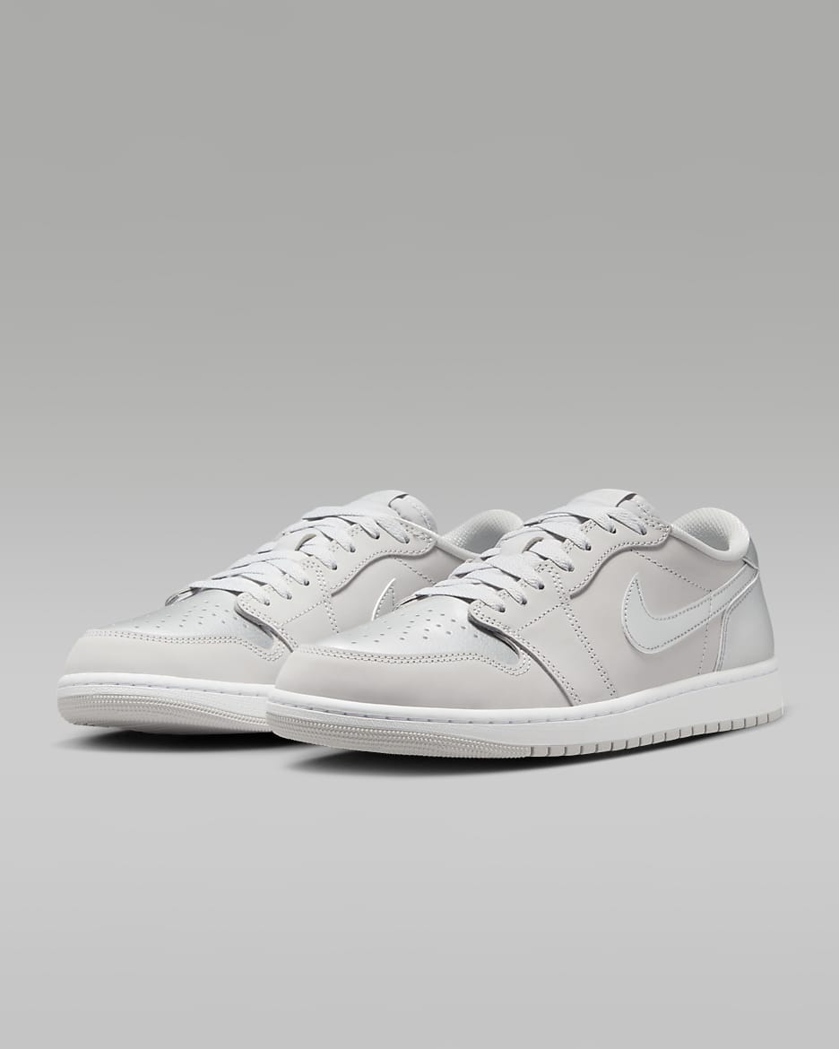 Air Jordan 1 Low OG 'Silver' Shoes - Neutral Grey/White/Metallic Silver