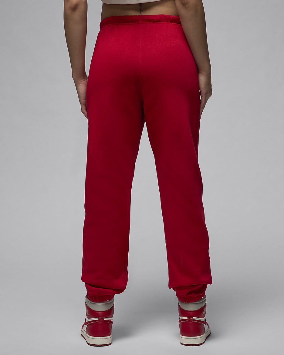 Jordan Brooklyn Fleece Women's Trousers - Gym Red/White