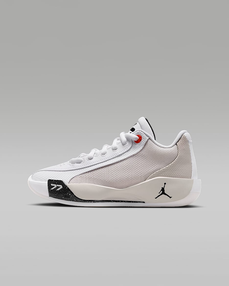 Luka .77 Big Kids' Basketball Shoes - White/Tech Grey/Fire Red/Black