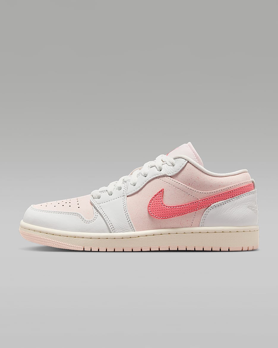Air Jordan 1 Low SE Women's Shoes - Summit White/Light Soft Pink/Sail/Magic Ember