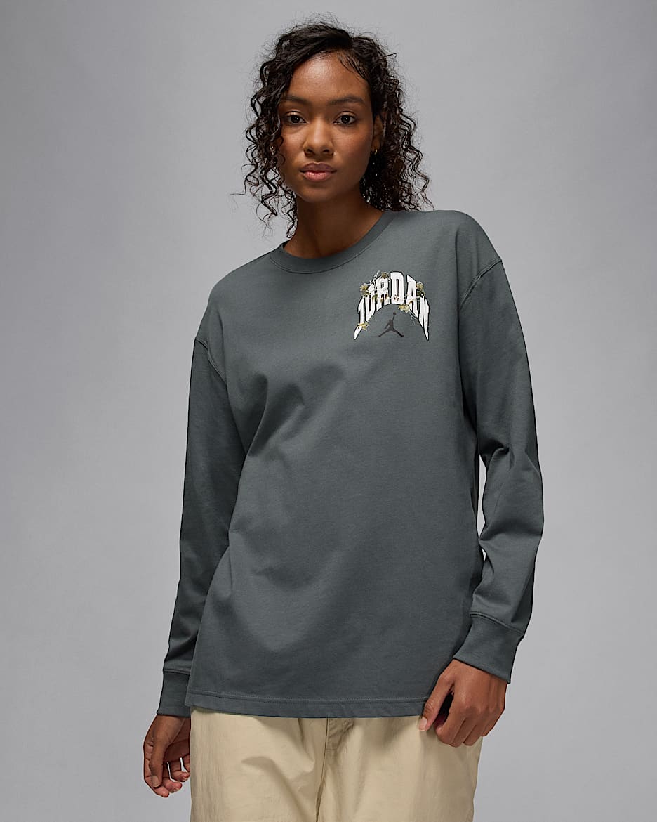 Jordan Brooklyn Women's Realtree Long-Sleeve T-Shirt - Iron Grey/Sail