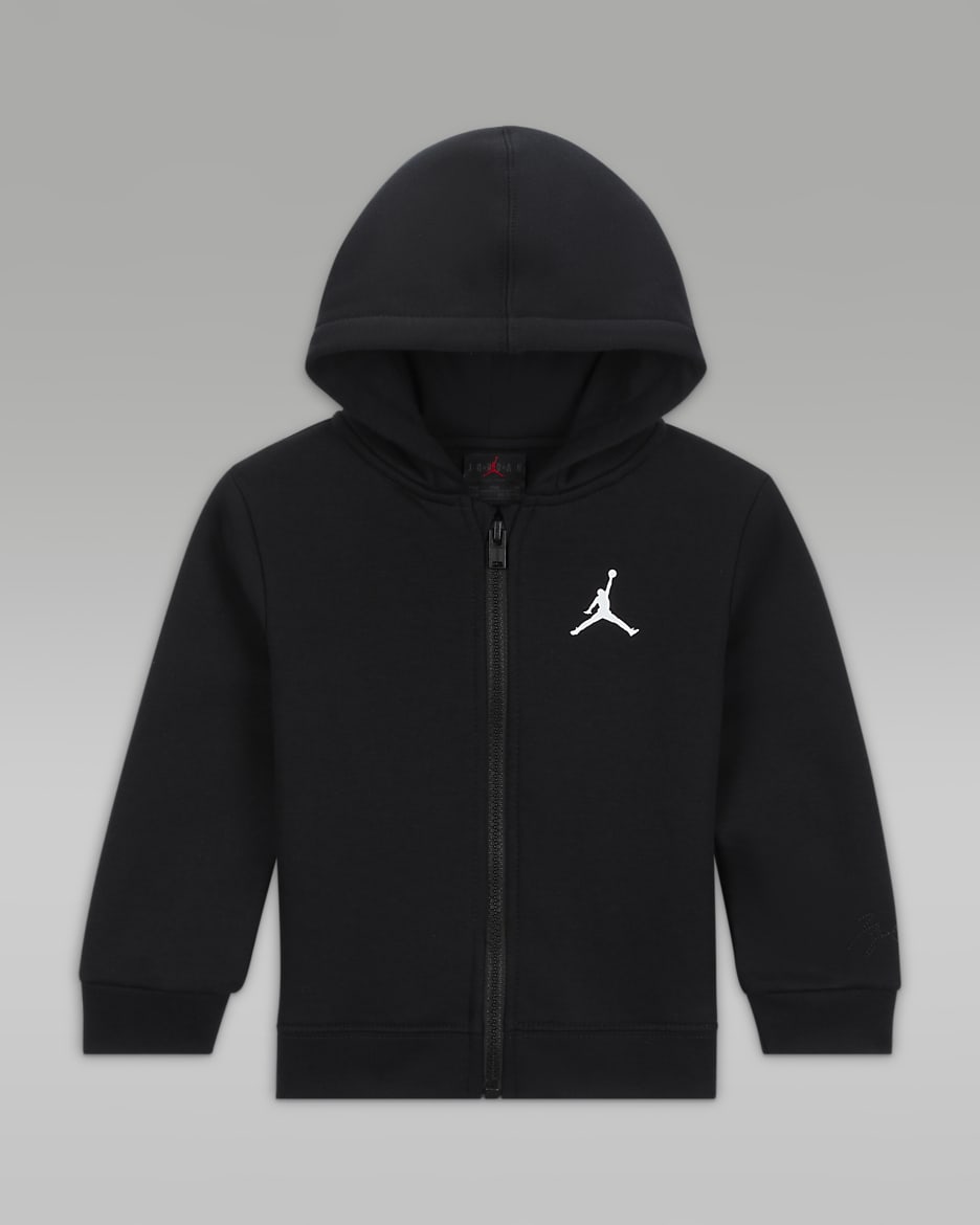 Σετ τριών τεμαχίων Jordan Essentials 3-Piece Full-Zip Boxed Set για βρέφη - Μαύρο