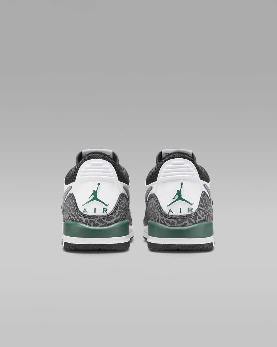 Air Jordan Legacy 312 低筒大童鞋款 - 白色/黑色/Cool Grey/Oxidized Green