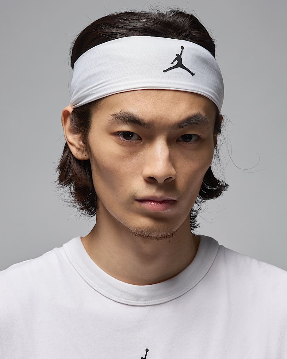Jordan Dri-FIT Performance Sport Headband - White/Black