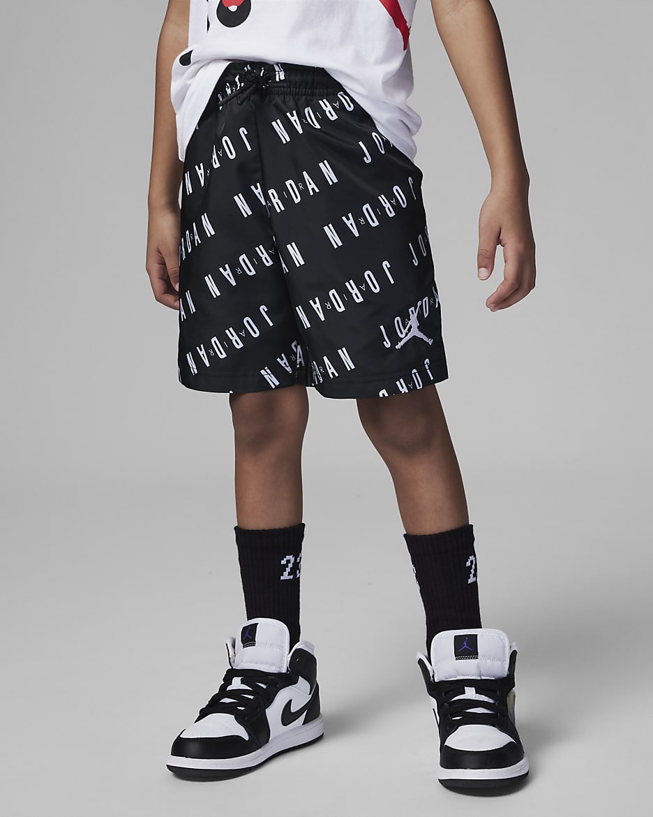 Jordan Essentials Poolside Shorts Little Kids' Shorts - Black
